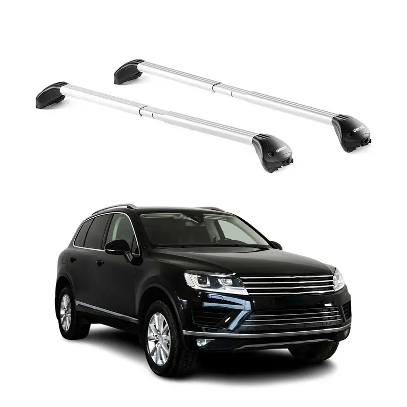 Volkswagen Touareg (2011–2018) Silver Roof-Mounted Cross Bars 1