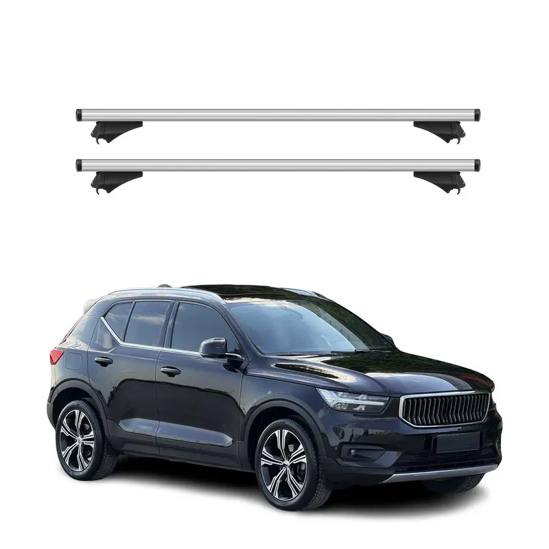 Volvo Xc40 (2019–2026) Silver Roof Rack Cross Bars 1