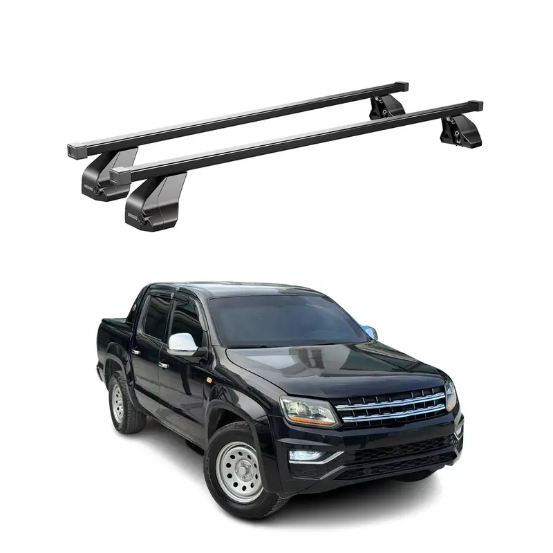 Vw Amarok (2010–2020) Black Roof Rack Cross Bars 1