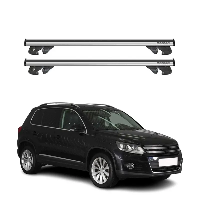 Vw Tiguan Roof Crossbars (2012–2017) – Aerodynamic Silver Bars 1