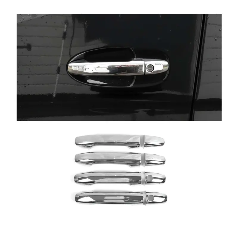 W907 Sprinter Door Handle Covers – Polished Stainless Steel Trim (2019–2026, 8-Piece) 1
